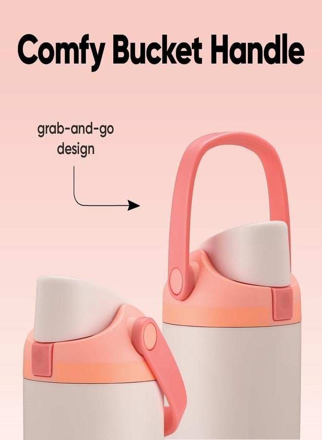 KELVEE كوب ماء معزول من الفولاذ المقاوم للصدأ سعة 900 مل من كيلفي فري سيب سواي، مزود بفوهة وماصة ثنائية الاتجاه، ومقبض دلو، مانع للتسرب وخالٍ من مادة BPA، مثالي للرياضة والسفر، مناسب للمدرسة والنادي الرياضي والأنشطة الخارجية (بنكهة الشربات الفوارة). - Image 5